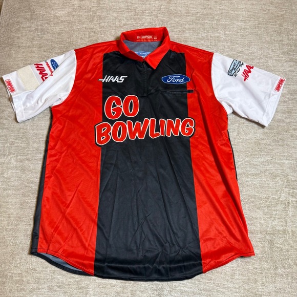 Go Bowling Ford Haas Simpson‎ Racing Shirt XL NASCAR Style Pit Crew - Picture 1 of 5